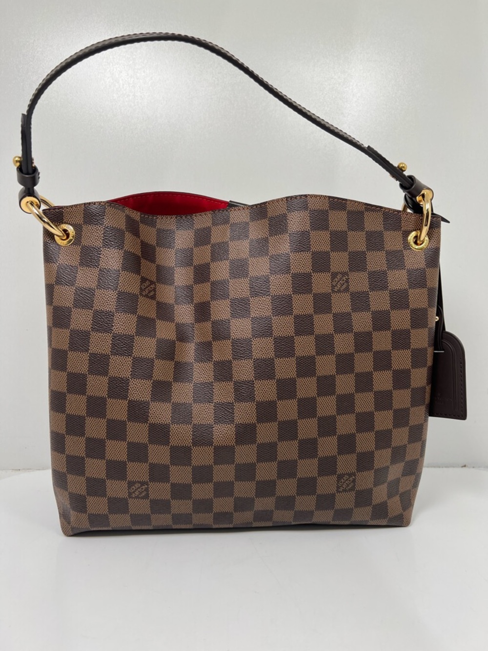 Authentic Louis Vuitton Damier Graceful PM Shoulder Bag + Box + Dust Bag + Recpt - Picture 3 of 8